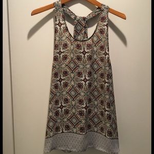 ARTISAN NY T-BACK PRINT TOP